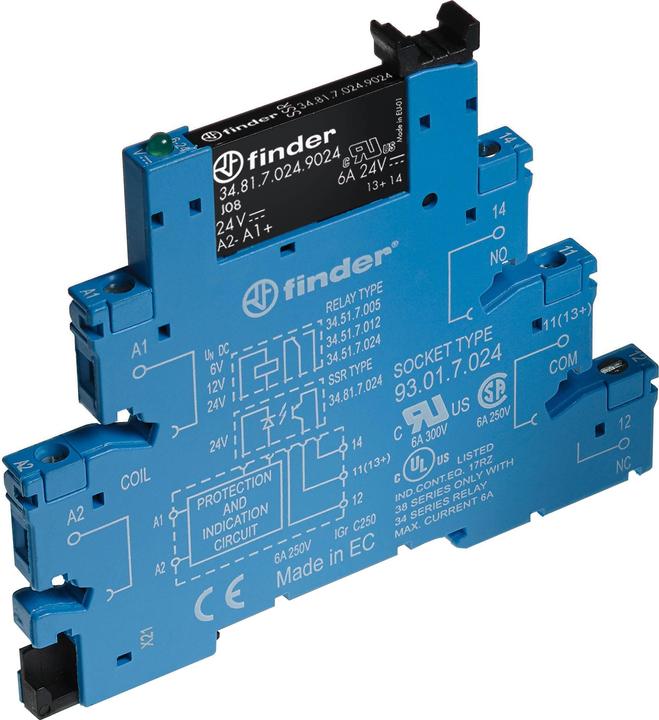 Produktbild Finder Optokoppler mit SSR 2A 24VDC Serie 38.81