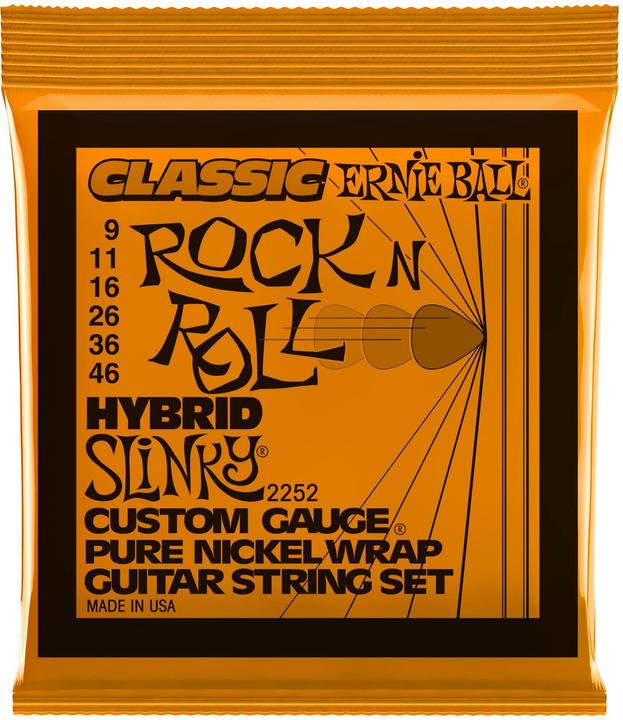 Ernie Ball Ibrido Slinky Classic Rock N Roll (6 x, Chitarra elettrica, 0.05")