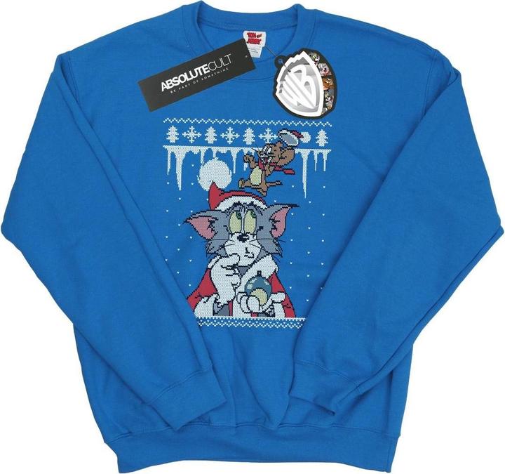 Tom & Jerry Christmas Fair Isle Sweatshirt (XXL)