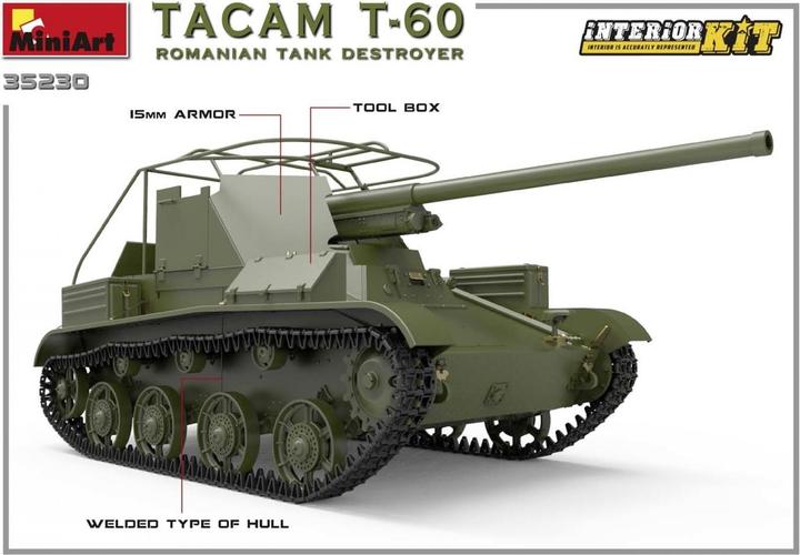 Immagine prodotto Mini art Carro armato rumeno Tacam T-60. Kit interno