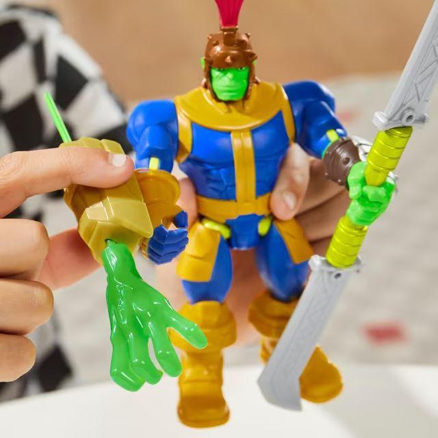 Image du produit Hasbro MixMashers Marvel Thanos individualisierbare Avengers Mix-And-Match Deluxe Action-Figur & Accessoire