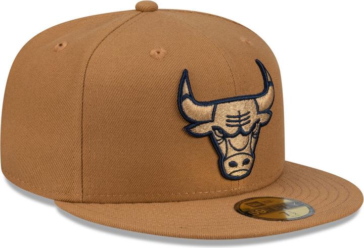 New Era 59Fifty Fitted Cap - NBA Chicago Bulls wheat - 7 3/8 (7 3/8)