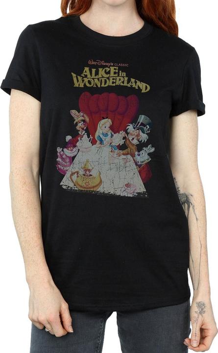 Alice In Wonderland Poster Cotton Boyfriend TShirt