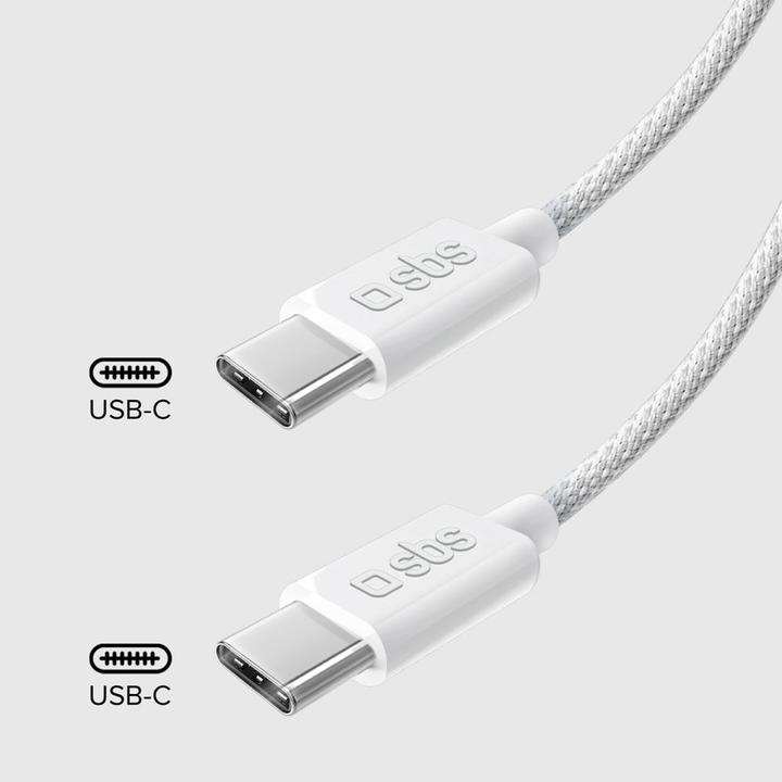 Image du produit SBS Connecteur USB-C vers USB-C gris (1.50 m, USB 2.0)