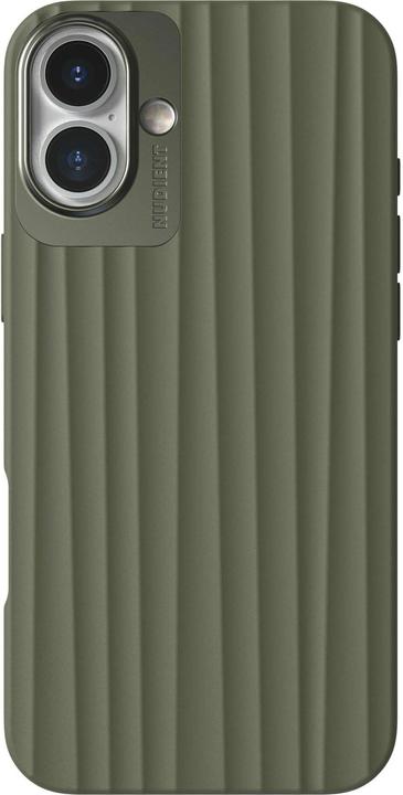 Actual product image Nudient Back Cover Bold MagSafe iPhone 16 Plus Olive Green (Apple iPhone 16 Plus)