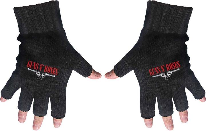 Guns N Roses Logo und Pistolen Fingerlose Handschuhe (One Size)