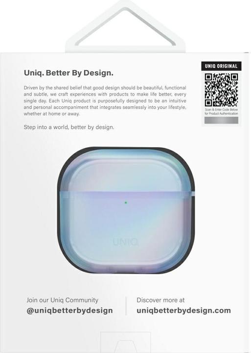 Produktbild Uniq Case Iridescia for AirPods 4 Hang Case blue (Ladecase Hülle)