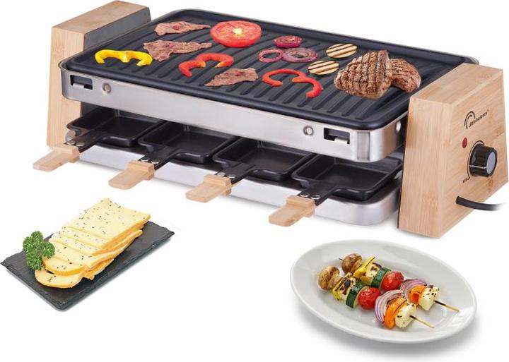 Produktbild Little Balance 8388 Raclette Wood 1500-8 Elegance Holz/Edelstahl