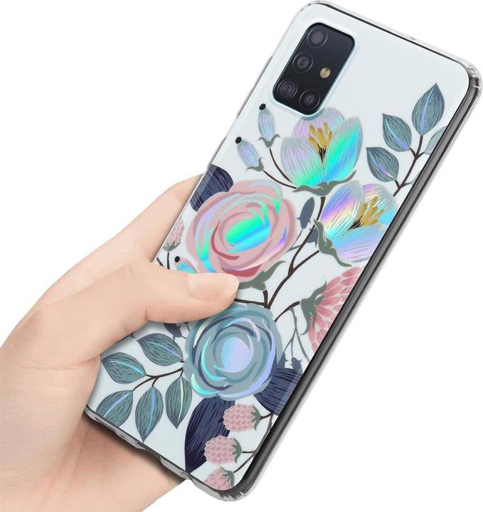 Produktbild Cadorabo IMD TPU Bunte Blumen & Blätter Cover (Samsung Galaxy M40s)