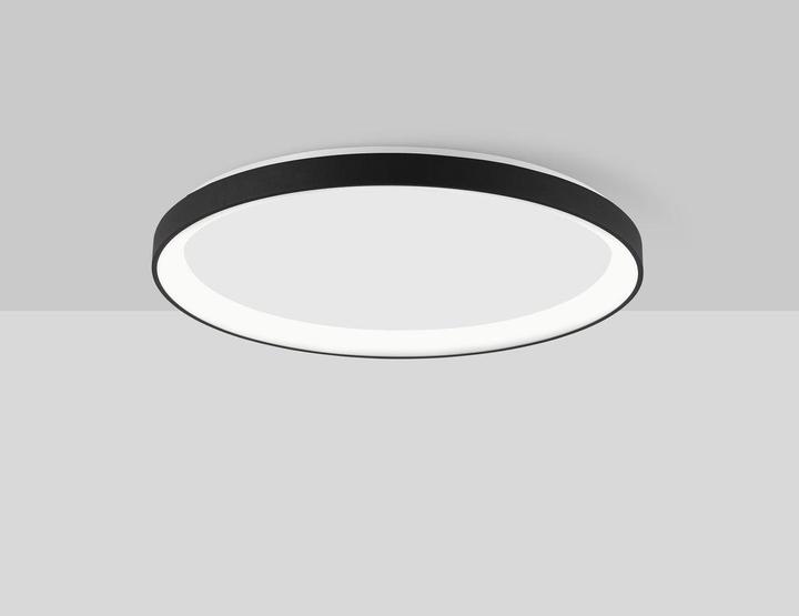 Produktbild Nova Luce PERTINO LED Deckenleuchte Schwarz 40W Warmweiss 6x48cm dimmbar 9345683