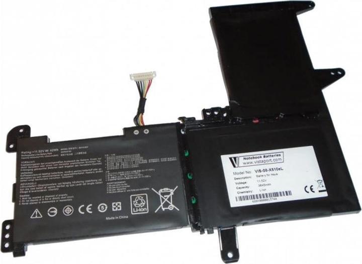 Image du produit Vistaport Batterie pour ASUS VivoBook F510/S510/X510 (3 cellules, 3645 mAh)