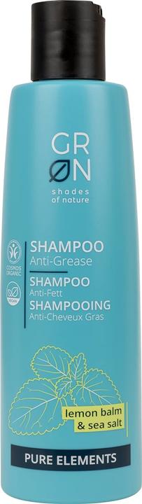 Actual product image GRN PURE Shampoo Anti-Fett Zitronenmelisse & Meersalz (250 ml, Liquid shampoo)