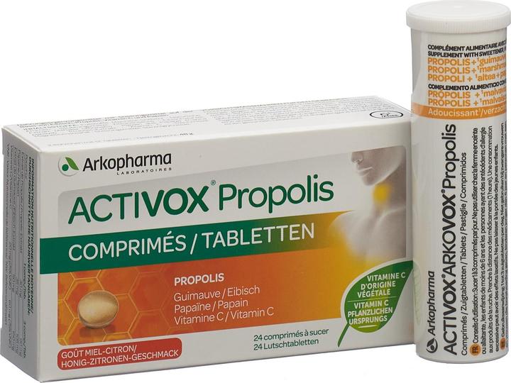 Image du produit Arkopharma Activox Propolis Honig-Zitronen Lutschtabletten (24 pièce(s), Cachets, 82 g)