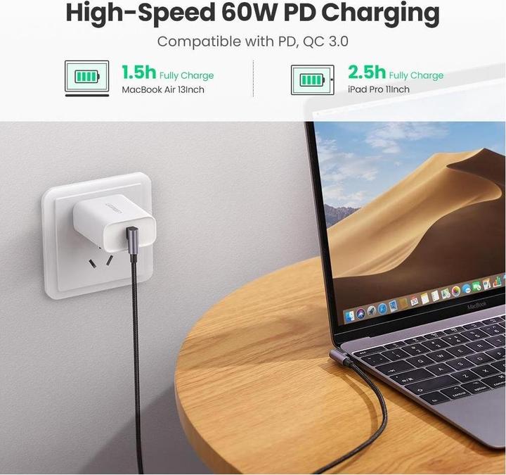 Produktbild Ugreen USB C – USB C (2 m, USB 2.0)