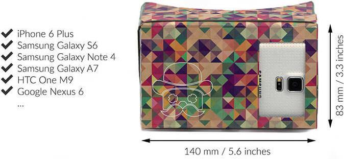 Actual product image Google Virtual Reality Cardboard 2.5 POP!