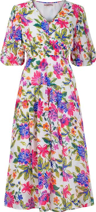 Joe Browns Vibrant Garden Floral Wide Sleeve Knee-Length Dress