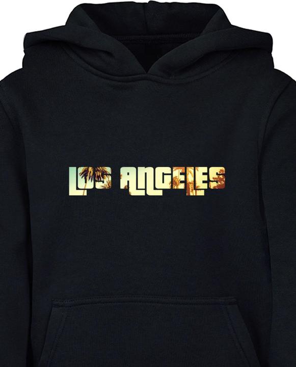 Immagine prodotto Merchcode Felpa con cappuccio Grand Los Angeles Basic per bambini - 168009 (158, 164)