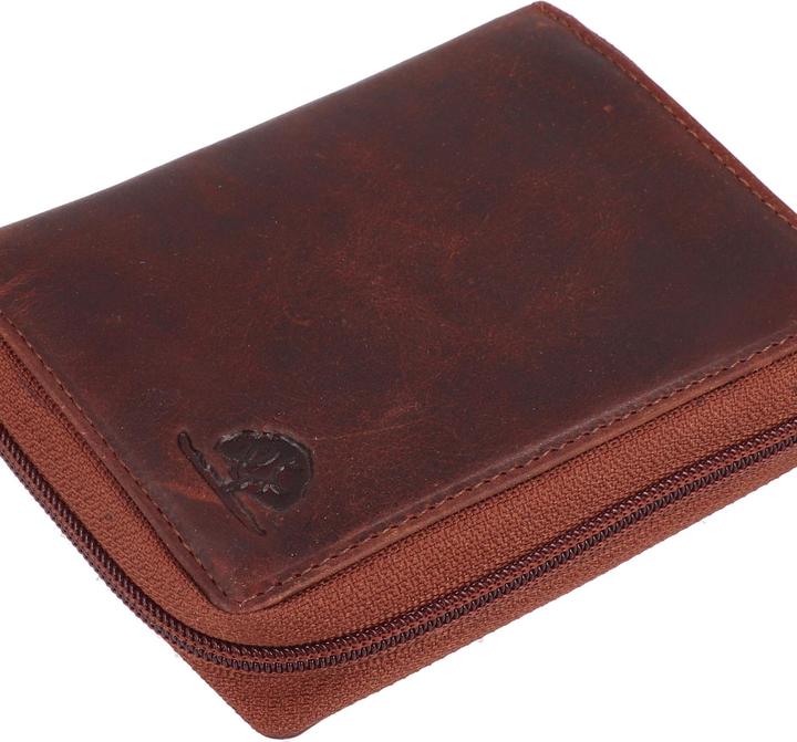 Immagine prodotto Greenburry Portafoglio robusto in pelle con protezione RFID da 10 cm