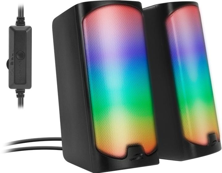 Speedlink Altoparlante stereo da gioco RGB TONOS, nero