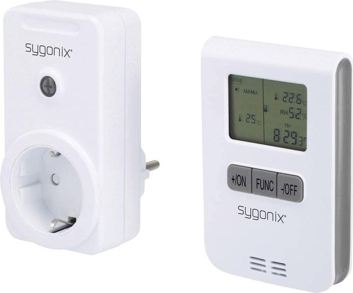 Produktbild Sygonix RS2W Funk-Heizungssteuerung-Set Zwischenstecker Schaltleistung (max.) 3500 W Reichweite max. (im Fre (0.15 km)