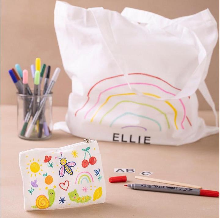 Actual product image Creativ Company Craft Set Textile Decoration Bag, Purse