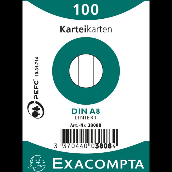 Immagine prodotto Exacompta Schede (A8, 205 g/m², 100 x)