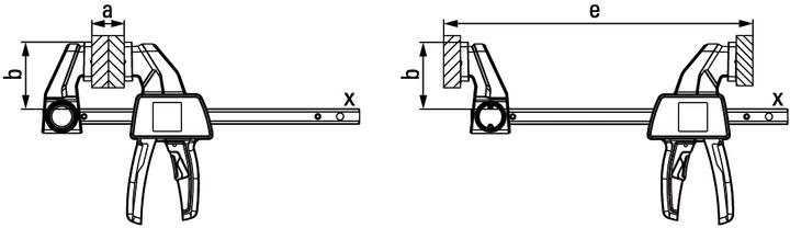 Actual product image Bessey One-hand clamp EZS 110/40 (110 mm)