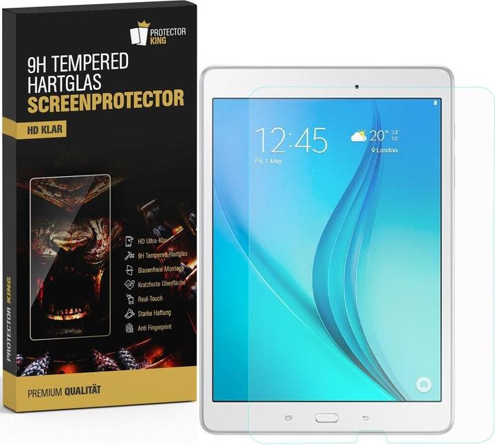 Produktbild Protectorking 2x echtes Tempered 9H Panzerhartglas 3D KLAR (2 Stück, Galaxy Tab E 9.6)