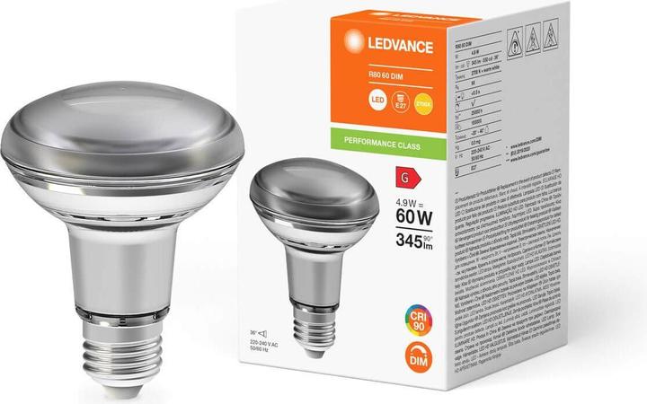 Immagine prodotto Ledvance Lampada a LED con riflettore (E27, 4.90 W, 345 lm, 1 x, G)