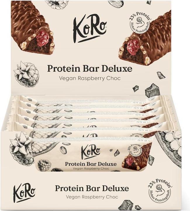 KoRo Protein Bar Deluxe Vegan Raspberry Choc (Raspberry, 1 pcs., 660 g)