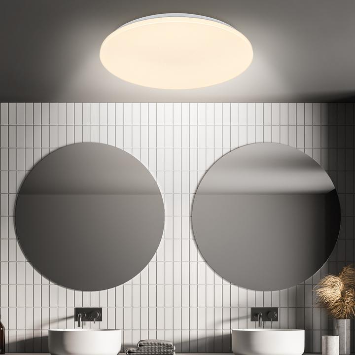 Immagine prodotto Briloner Plafoniera LED, sensore microonde, bianco, LED / 24W, IP54 (2600 lm)