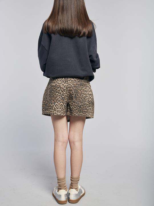 Produktbild Jonen Mädchen Oversized-Sweatshirt mit Leo-Print (128)