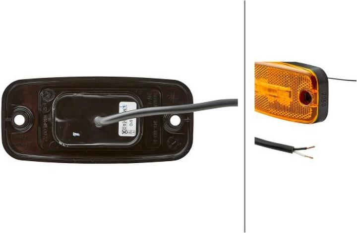 Actual product image Hella 20 Side marker lights side-mounted LED surface-mounted for DAF