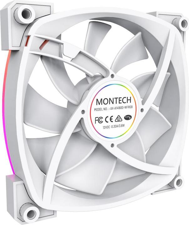Produktbild Montech AX140 PWM - weiss (140 mm, 1 x)