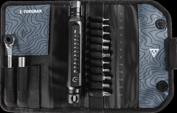 Topeak E-Torqbar Drehmomentschlüssel 1-10Nm, LED Display (1 Nm, 10 Nm)