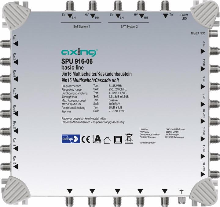 Produktbild Axing Multischalter/Kaskadenbaustein SPU 916-06 9 in 16