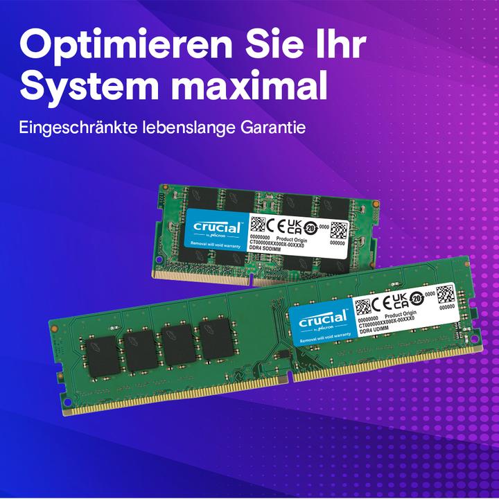 Image du produit Crucial Laptop Memory (1 x 16GB, 3200 MHz, RAM DDR4, SO-DIMM)