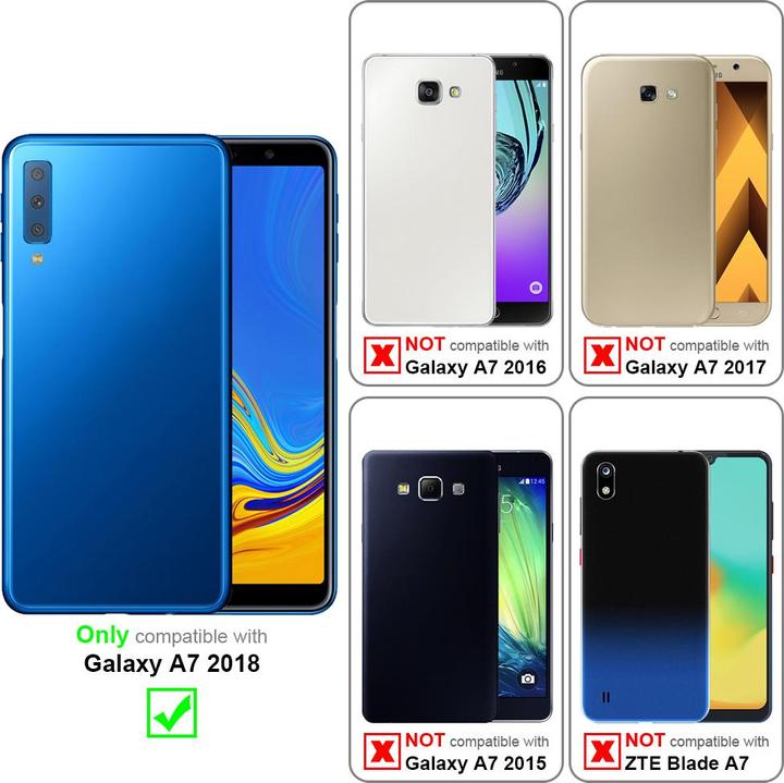 Image du produit Cadorabo Coque pour Samsung Galaxy A7 2018 universel avec Clip (Samsung Galaxy A7 (2018))