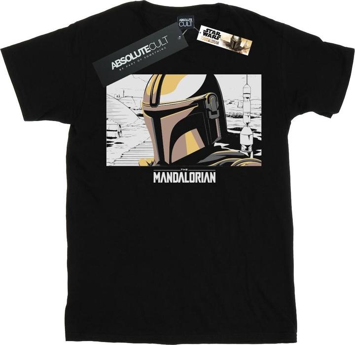 Star Wars The Mandalorian Profile Frame TShirt (XL)
