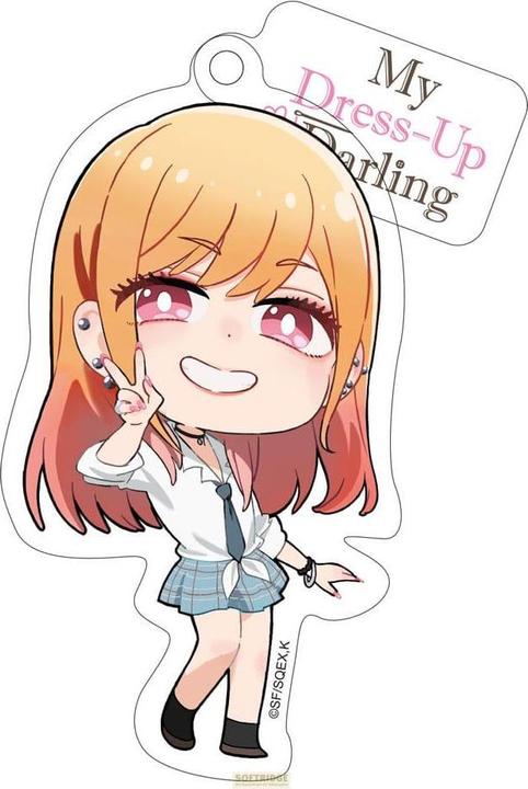 Sakami My Dress-Up Darling Acryl Schlüsselanhänger Marin Chibi Style 8 cm