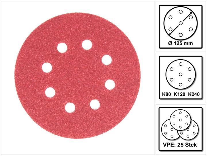 Actual product image Bosch Zubehör Random orbit sander sanding sheet set mixed grain (80, 120, 240)
