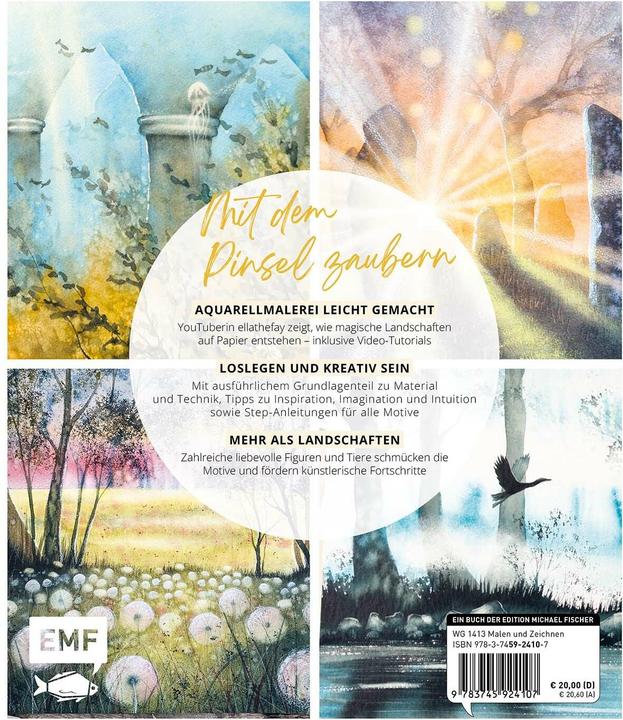 Produktbild Magische Landschaften in Aquarell malen (Deutsch, Kerstin Schmolmüller, 2024)