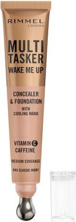 Actual product image Rimmel London Rimmel Multi-Tasker Wake Me Up Foundation & Concealer 20ml 045 Classic Ivory (045 Classic Ivory)