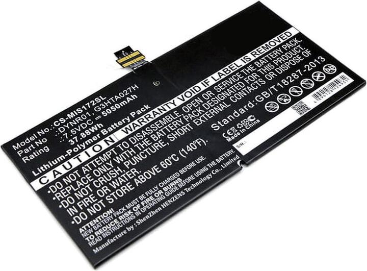 Produktbild AGI Akku kompatibel mit Microsoft Surface Pro 4 - Akku - 5.050 mAh (5050 mAh)