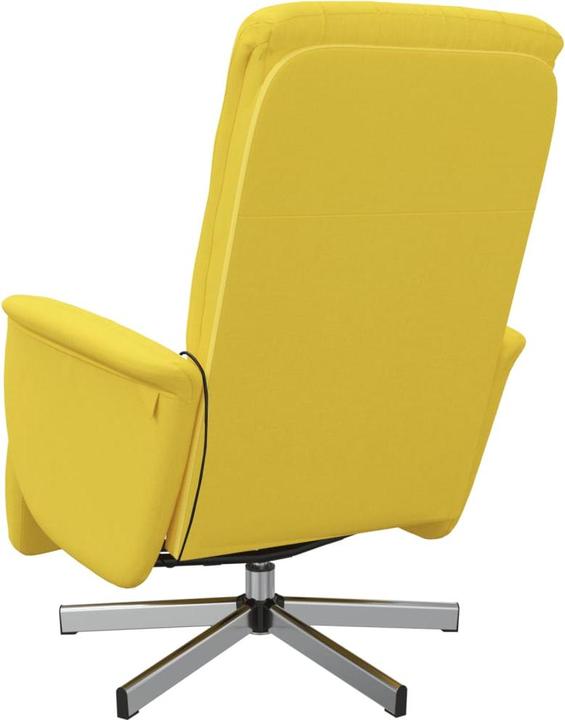 Immagine prodotto VidaXL Sedia da massaggio con poggiapiedi Tessuto giallo chiaro, colore