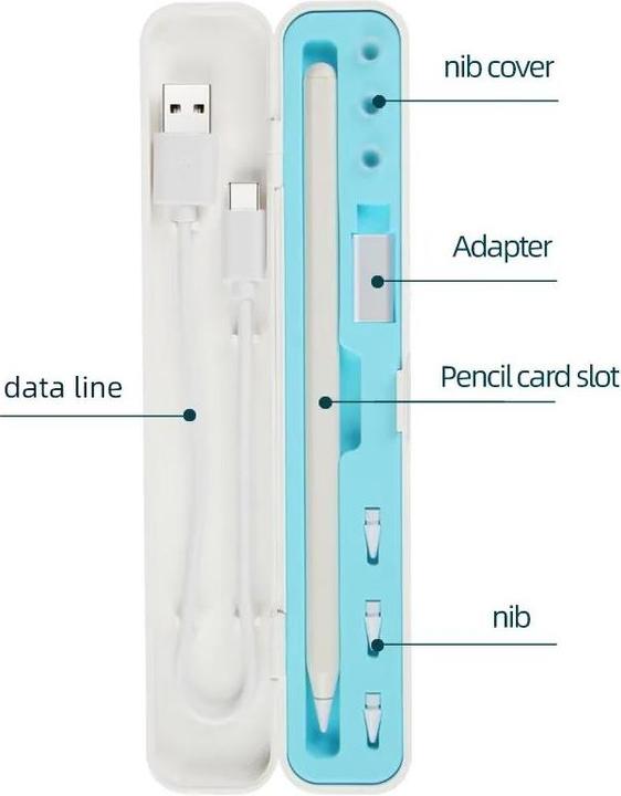 Immagine prodotto PhoneLook Custodia protettiva Apple Pencil 1 e 2 in silicone liquido interno bianco