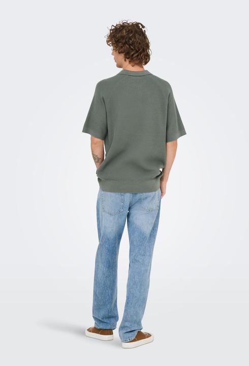 Actual product image Only & Sons ONSJAMES Gestricktes Poloshirt Polo (XS)