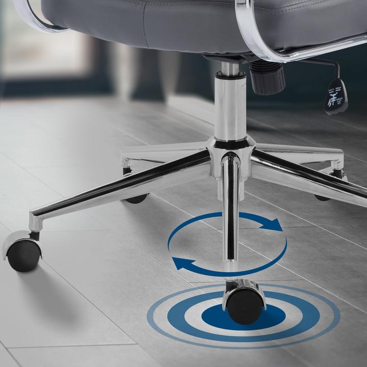 Image du produit CLP Chaise de bureau Oakland réglable en hauteur et pivotante