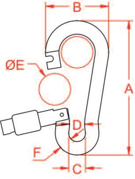Actual product image KONG Feuerwehrkarabiner, Federsicherung