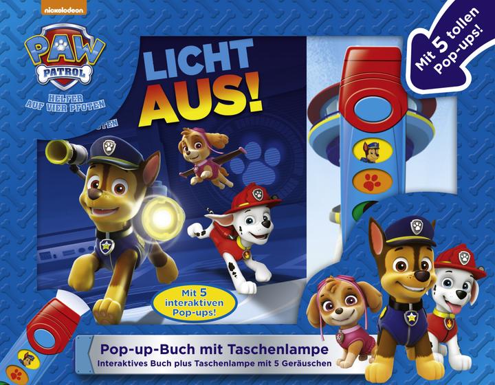 Produktbild PAW Patrol, Licht aus! - Pop-up-Buch mit Taschenlampe - Bilderbuch mit 5 coolen Geräuschen (Deutsch, Phoenix International Publications Germany GmbH, 2018)